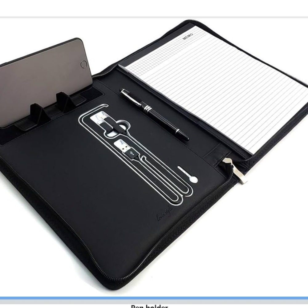 *BRAND NEW 🆕/ UNUSED* Power Portfolio w| chargers, stand, memo pad + more!